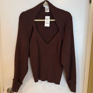 NEW AND NOW THIS 2 Piece Sweater Top